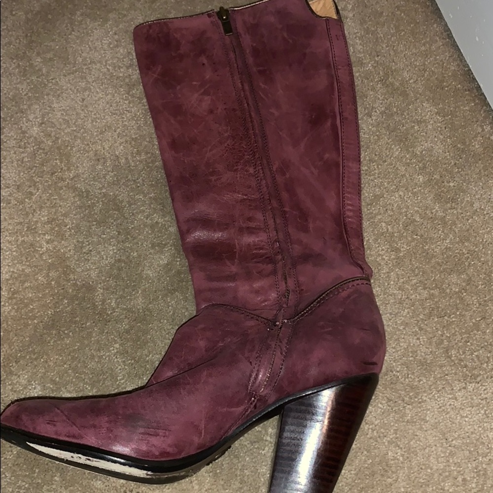 Reddish Frye mid length boots